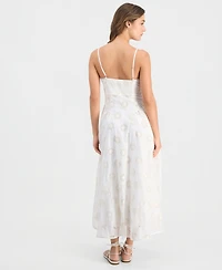 Astr the Label Women's Caerwyn Square Neck Sleeveless Midi Dress