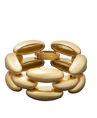 Donna Karan Gold-Tone Dynamic Chunky Link Flex Bracelet