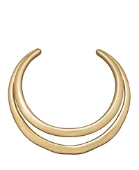 Donna Karan Gold-Tone Molten Multi-Row Necklace