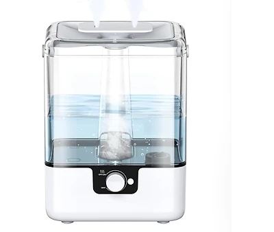 Cold Mist Humidifier for Home with 1.58 gal Tank, 26 dB Sleeping Mode Humidifier with Oil Diffuser for Bedroom, Up to 50 Hours Use