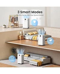 Chivalz Dehumidifier for Bedroom, Dehumidifier for Basement up to 1800 sqft, 3 Operation Modes, 24H Timer, White