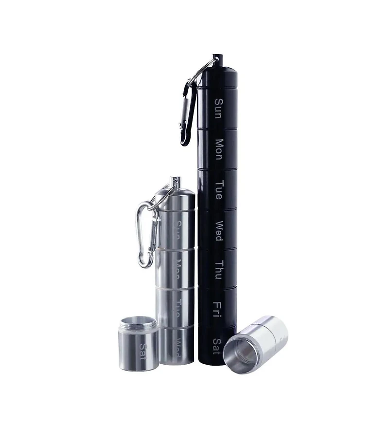 Ayamaya WildernessRx 7-Day Waterproof Pill Organizer for Travel, Camping & Outdoor Use