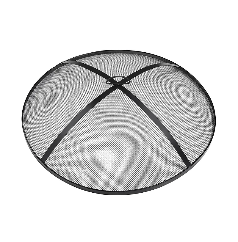 Yaheetech Rounded Outdoor Iron Fire Pit Wood Burning Heating for Bonfire