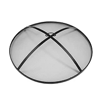 Yaheetech Rounded Outdoor Iron Fire Pit Wood Burning Heating for Bonfire