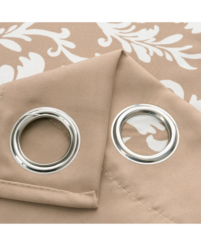 Olivia 100% Polyester 190 Gsm Cressida Reversible Grommet Curtain Panel 54" x 90