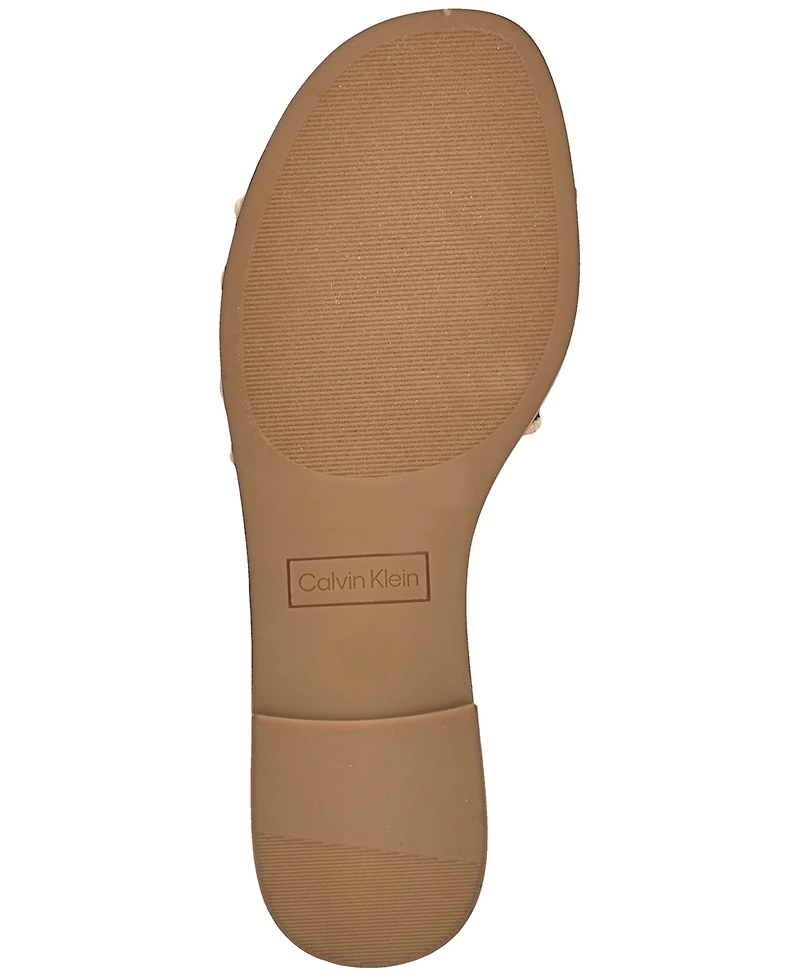 Calvin Klein Women's Kendell Flat Slip-On Sandals