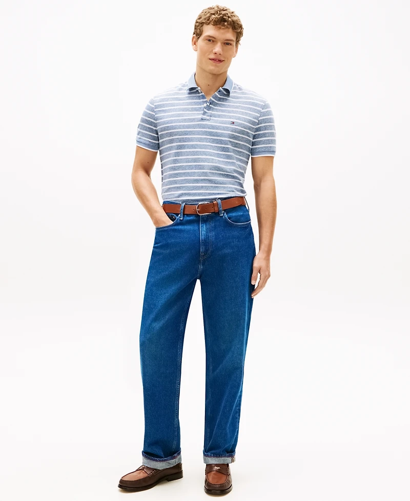 Tommy Hilfiger Men's Regular-Fit Tipped Linen Polo Shirt