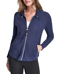 Dkny Women's Sport Zip-Front Hoodie Jacket