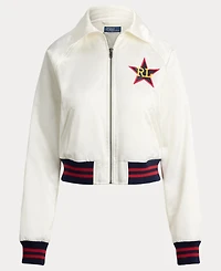 Polo Ralph Lauren Women's Spread Collar Long-Sleeve Bomber Jacket