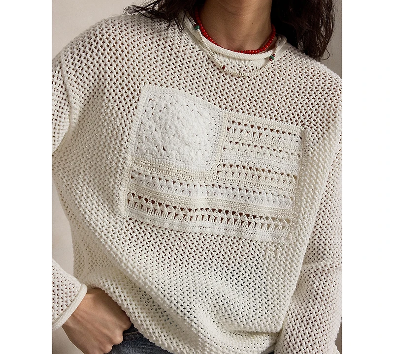 Polo Ralph Lauren Women's Rolled Crewneck Long-Sleeve Sweater