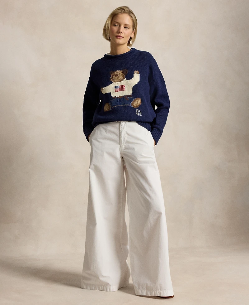 Polo Ralph Lauren Women's Rolled Crewneck Long-Sleeve Sweater