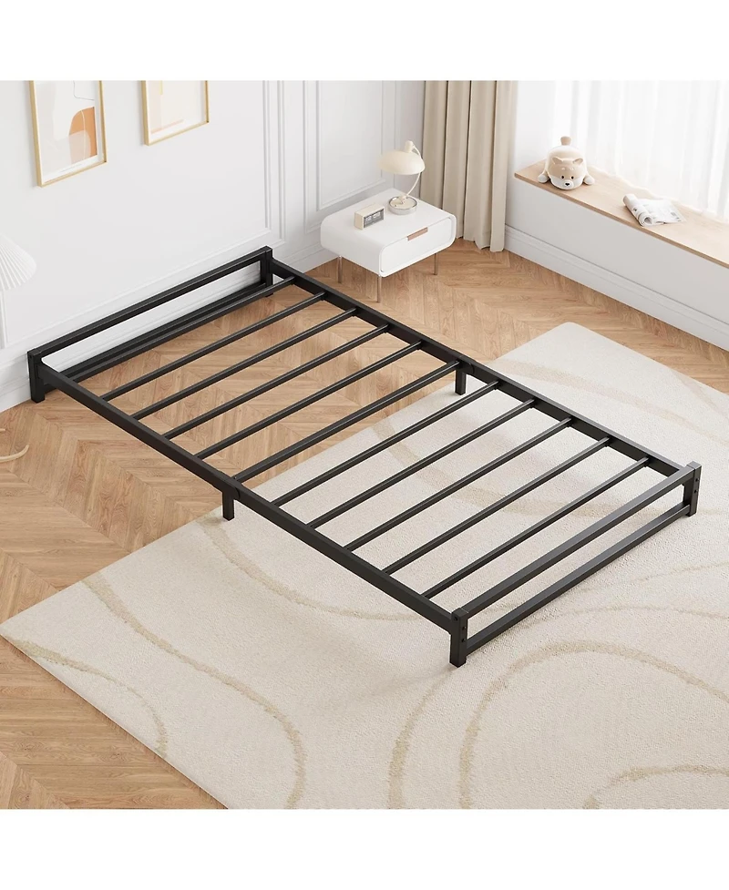 gaomon Bed Frame,Metal Platform Bed Frame with Steel Slats Support,6 Inch Tall,Mattress Foundation,Easy Assembly,No Box Spring