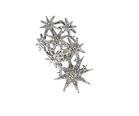 Sohi Women's Silver Celestrial Cocktail Ring