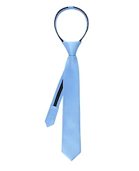 Tommy Hilfiger Baby Boys' Orleans Solid Pre-Tied Zipper Tie