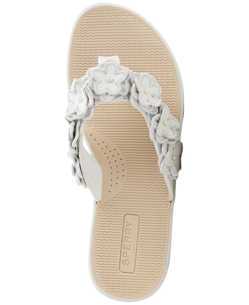 Sperry Women's Seafish Floral Open Toe Slip-On Sandals