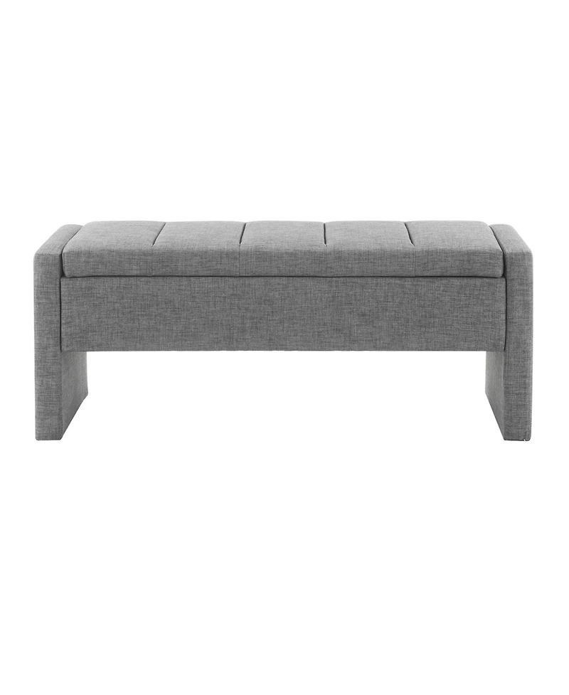 Streamdale Modern Bed End Bench with Storage and Upholstery