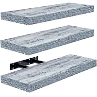 Sorbus 3 Pack 16 Inch Floating Shelves - for Bedroom, Kitchen, Living Room, Office