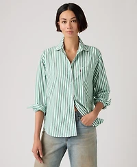 Levi's Women's Harlie Striped Boyfriend Shirt