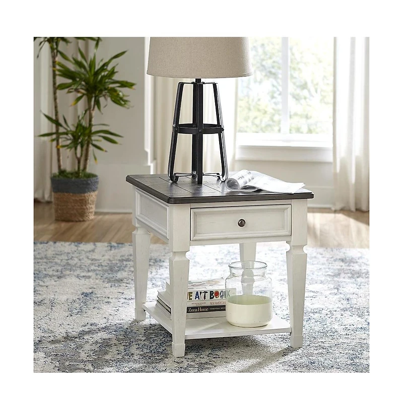 Liberty Furniture Industies, Inc Allyson Park Drawer End Table in Wirebrushed