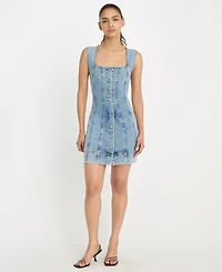 Good American Women's Button-Front Mini Dress