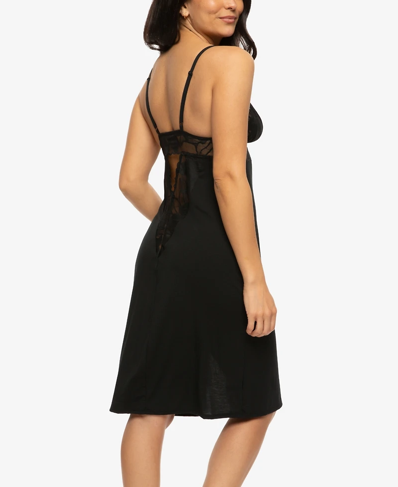 Felina Women's Annalisa Modal and Lace Chemise Style 870236