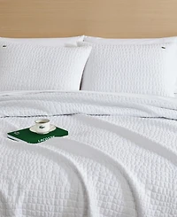 Lacoste Home Croc Scale Cotton 3-Pc. Quilt Set, Full/Queen