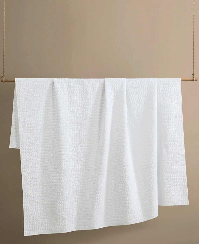 Lacoste Home Croc Scale Cotton 3-Pc. Quilt Set, King