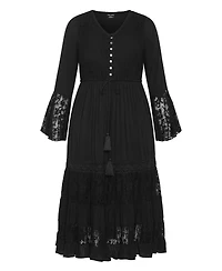 Draft - City Chic Women's Tisha Lace Maxi Dress