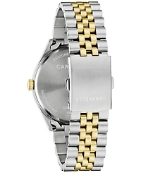 Caravelle Men's Classic Two-Tone Stainless Steel Bracelet Watch, 39mm