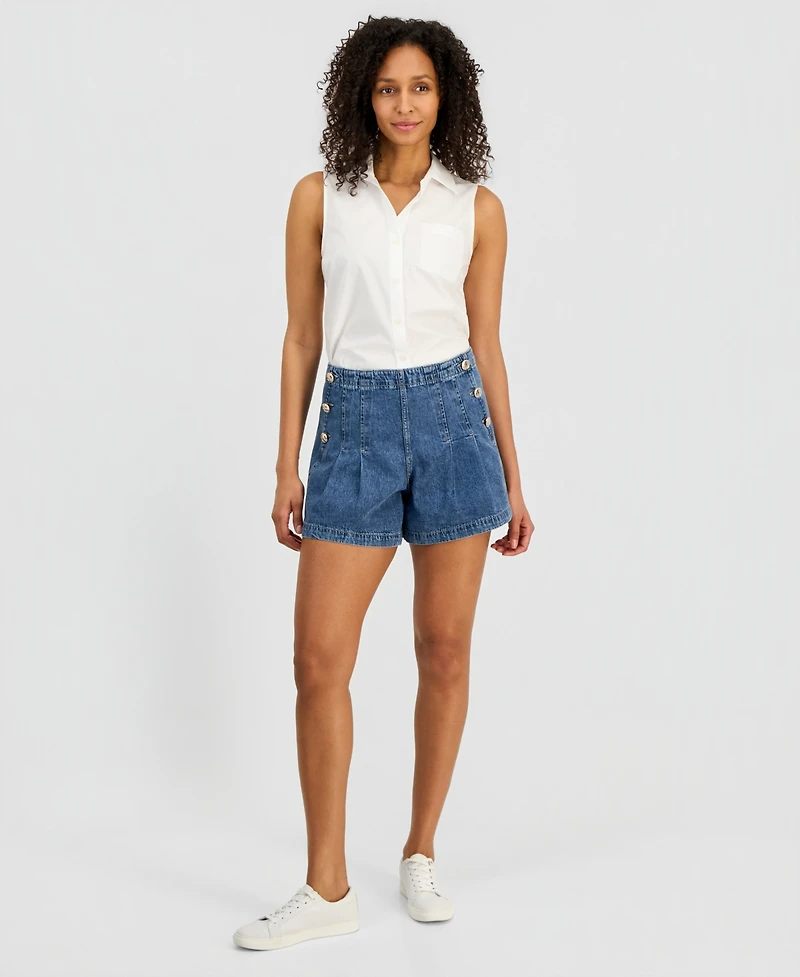Nautica Women's Denim Sailor Shorts