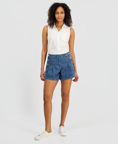 Nautica Women's Denim Sailor Shorts