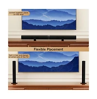 Artudatech Detachable Bluetooth 5.3 Soundbar with Hi-Fi Audio & Powerful Bass for Home Theater Upgrade