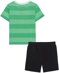 Mario Bros. Boys' 2T-5T Super & Friends T-Shirt Shorts, 2-Piece Set
