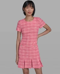 Karl Lagerfeld Paris Women's Short-Sleeve Short Dress