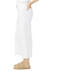 Silver Jeans Co. Women's Suki Mid Rise Cropped Wide Leg Luxe Stretch