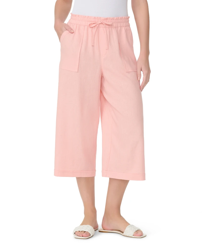 Gloria Vanderbilt Women's Rainey Wide-Leg Crop Pants