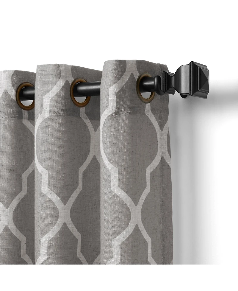 Elrene Home Fashions Medalia Geometric Window Curtain Panel