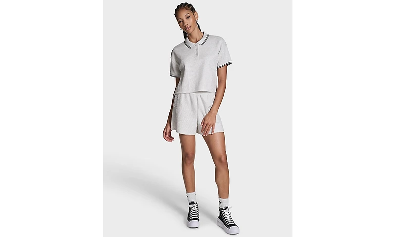 Converse Women's Cropped Waffle Polo