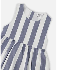 Deux par Girl Sleeveless Dress Stripes