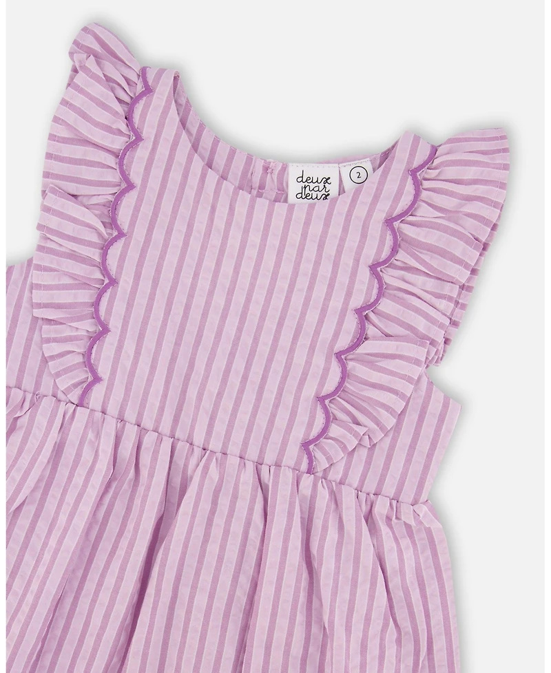 Draft - Deux par Deux Baby Girls Striped Dress