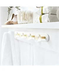 Yigii Crystal Coat Rack with Hooks for Bathroom Decoration
