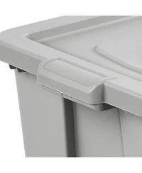 Sterilite 30 Gallon Tuff1 Storage Tote, Stackable Plastic Bin with Lid, 4 Pack