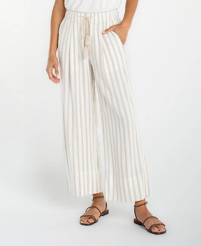 Liverpool Los Angeles Pull-On Wide-Leg Cropped Pants
