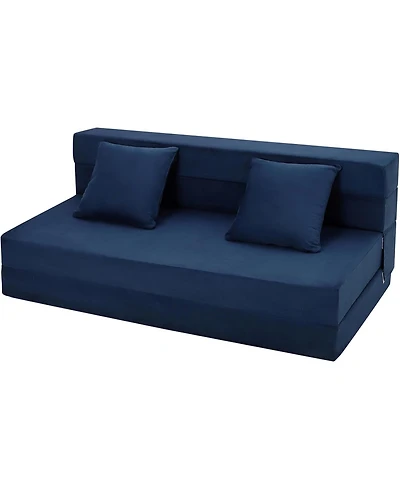 Gaomon Folding Sofa Bed, Foldable Couch Bed with Pillow, Convertible Sleeper Chair Folding Sofa Mattress