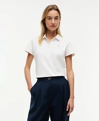 Tommy Hilfiger Women's Classic Pique Short-Sleeve Polo T-Shirt