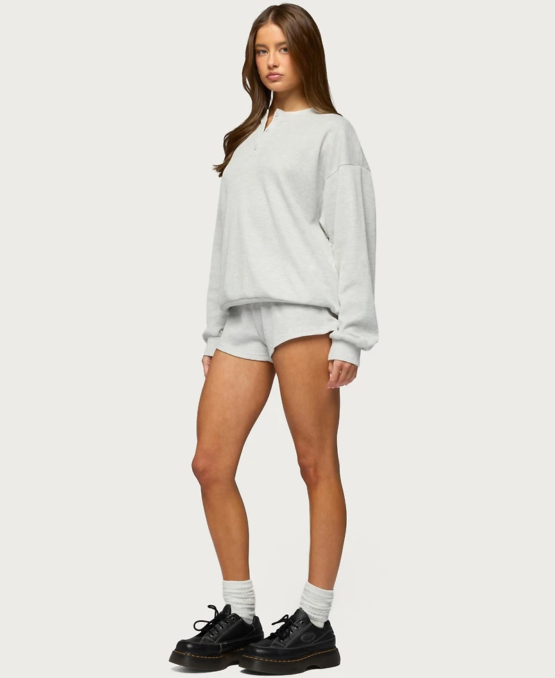 Edikted Women's Baila Waffle Shorts