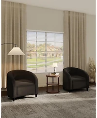 gaomon Accent Chair Barrel Boucle Chair Club Chair Sherpa Armchair Suitable for Living Room Bedroom Reception Room Office