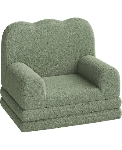gaomon Kids Couch, 2-in-1 Comfy Toddler Couch Fold Out