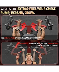 Aecojoy 3-in-1 Adjustable Weight Bench Chest Press Workout Machine for Home Gym