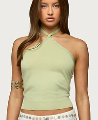 Edikted Women's Paradiso Knit Halter Top